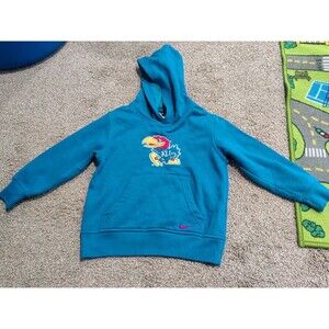 Nike Unisex Youth Kansas Jayhawks Long Sleeve Hoodie Size 5 KU